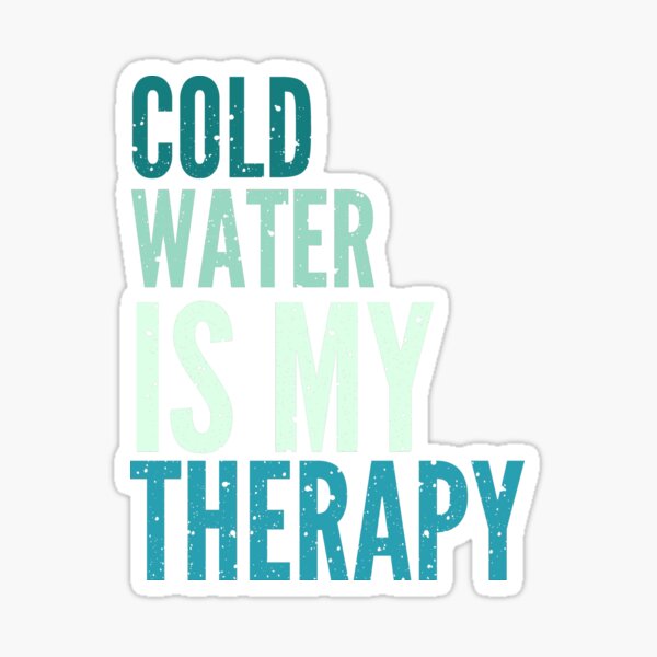 Artikel-Vorschau von Kaltes Wasser ist meine Therapie Lustige Geschenke für Leute, die gerne Eisbaden, designt und verkauft von byMartha.
