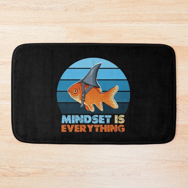 Item preview, Mindset is Everything Goldfish Shark Funny Motivational Big Fish Motivational designed and sold by Logiamerch.