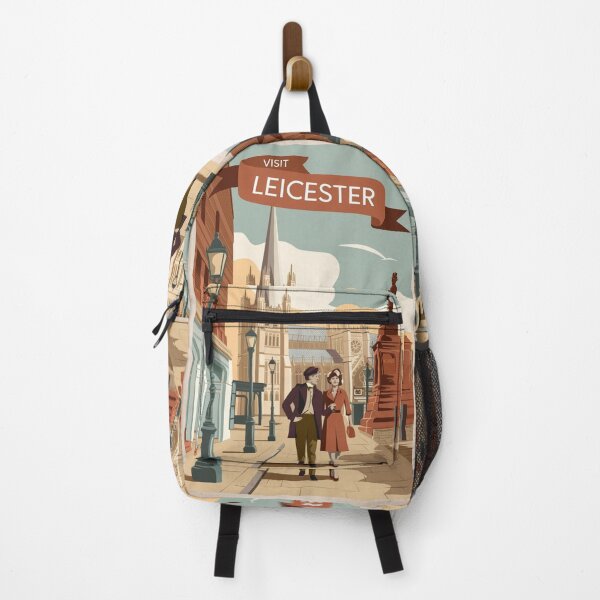 Item preview, Leicester Vintage Travel Poster designed and sold by TravelerRat.