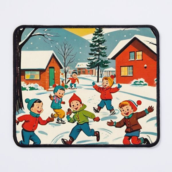 Item preview, Festive Christmas Fun: Kids in the Snow designed and sold by GrizzlyCollective.