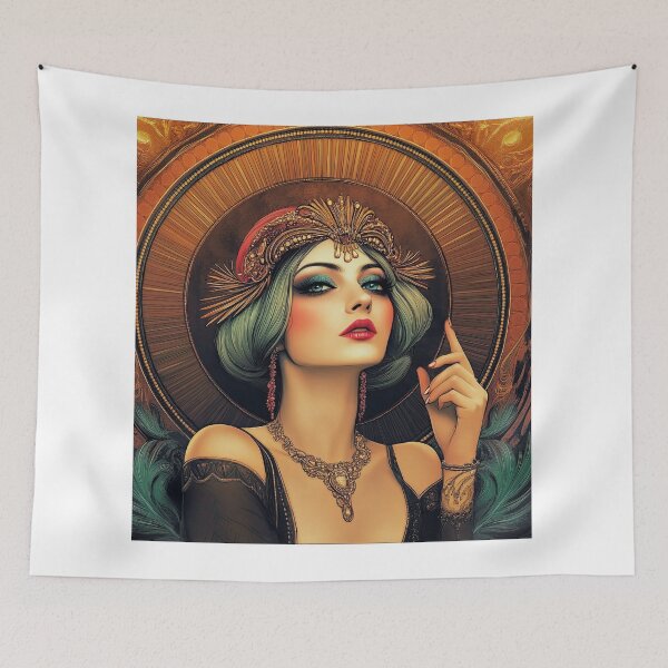 Item preview, Wall Art - Vintage Art Deco Girl #5 - Large designed and sold by ForeverPrintsOK.