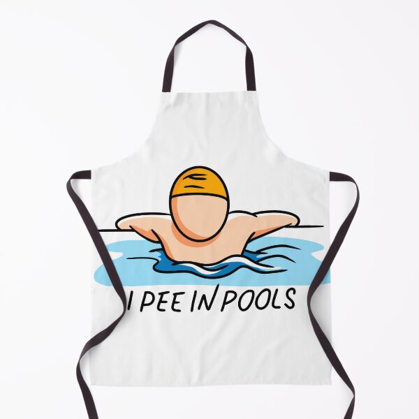 Item preview, I pee in pools funny hand drawn swimming quote design for swimmers designed and sold by MOLS-DRAWING.