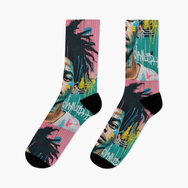 Item preview, Vibrant Urban Portrait on Pink and Teal designed and sold by FreedomToDesign.
