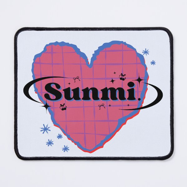 Item preview, Sunmi K-Pop Pink Heart Scrapbook Design designed and sold by AJUNICE STUDIO.