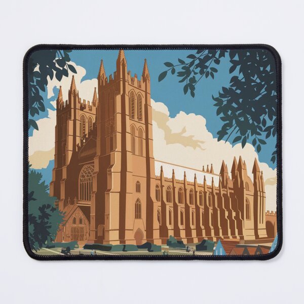 Item preview, Exeter Vintage Travel Poster designed and sold by TravelerRat.