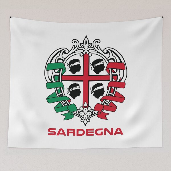 Item preview, Sardegna - Sardinia -  Italian flag and 4 Mori - Coat of arms designed and sold by miskaralise.