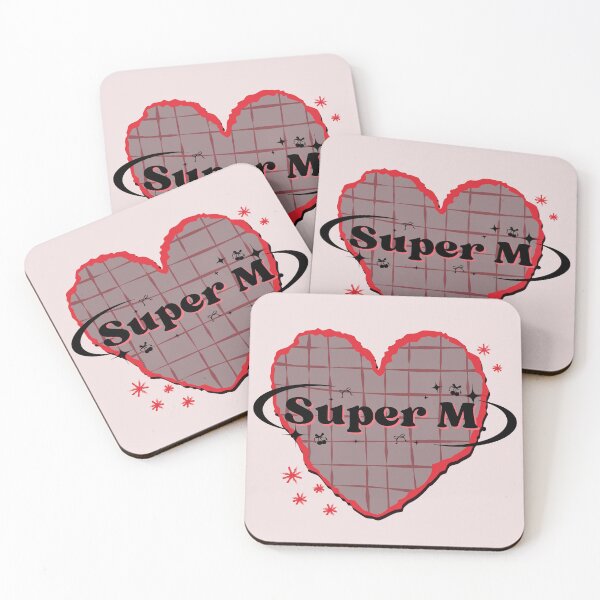 Item preview, SuperM K-Pop Heart Red Scrapbook Design designed and sold by AJUNICE STUDIO.