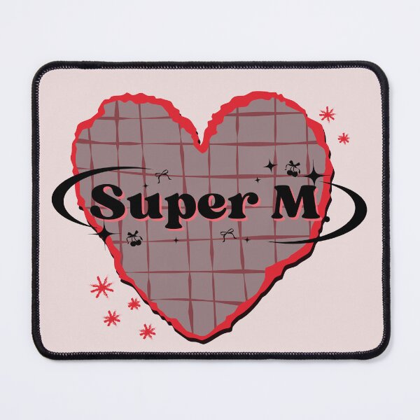 Item preview, SuperM K-Pop Heart Red Scrapbook Design designed and sold by AJUNICE STUDIO.