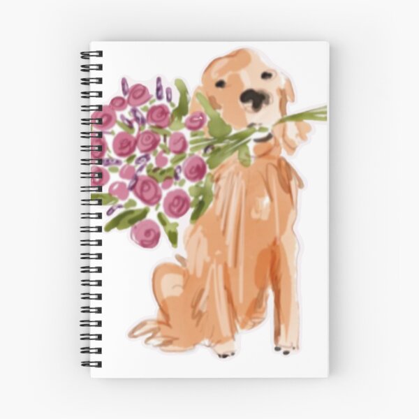 Item preview, Golden Retriever with Bouquet designed and sold by Supersigma.