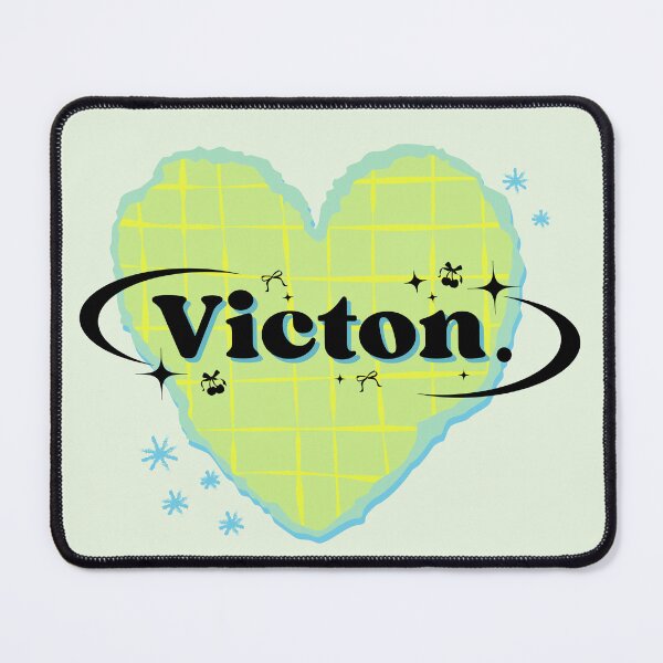 Item preview, VICTON K-Pop Neon Green Heart Scrapbook Design designed and sold by AJUNICE STUDIO.