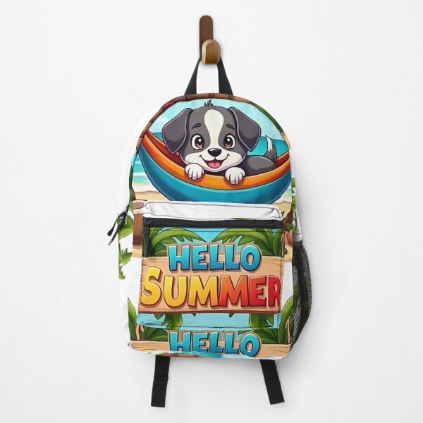 Item preview, Hello Summer Beach Vibes with Cute Puppy designed and sold by Casanova7000.