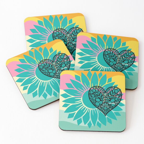 Item preview, Floral Heart in Sunny Glow designed and sold by ToscaniArt.