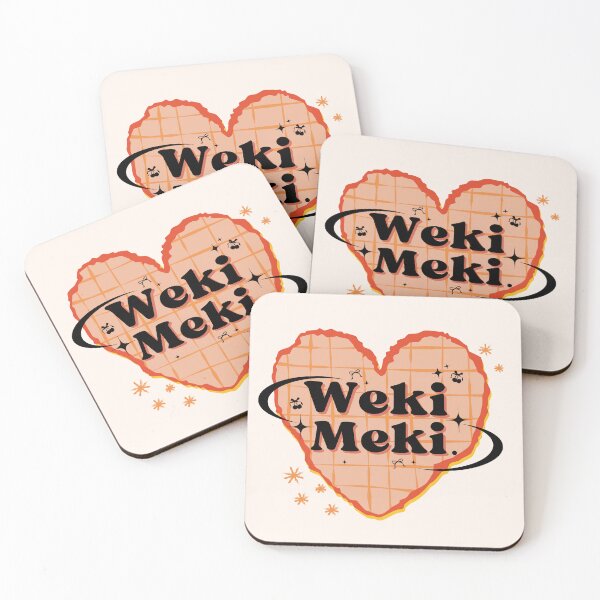 Item preview, Weki Meki K-Pop Heart Scrapbook Design in Light Orange designed and sold by AJUNICE STUDIO.