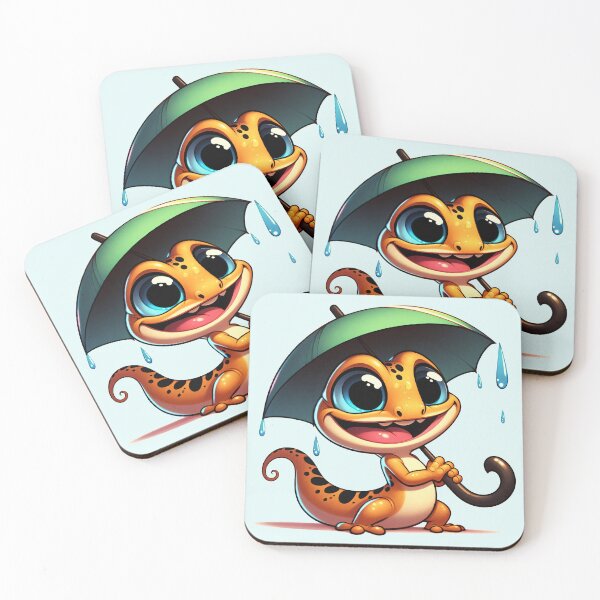 Item preview, Gecko's Rainy Day Adventure designed and sold by Delemore Art.