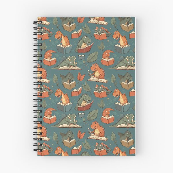 Item preview, Dinosaurs Reading Books Seamless Pattern Cute T-Rex designed and sold by d247.