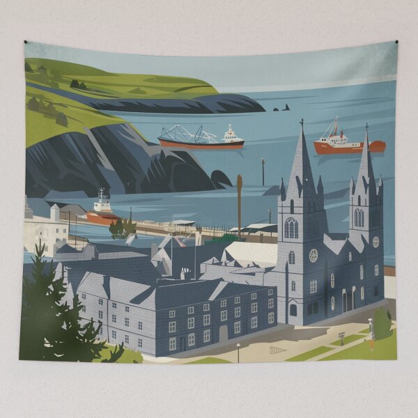 Item preview, Aberdeen Vintage Travel Poster designed and sold by TravelerRat.