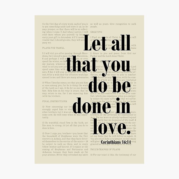 Item preview, Corinthians Bible Verse Quote Inspirational Christian Art designed and sold by kakarikihill.