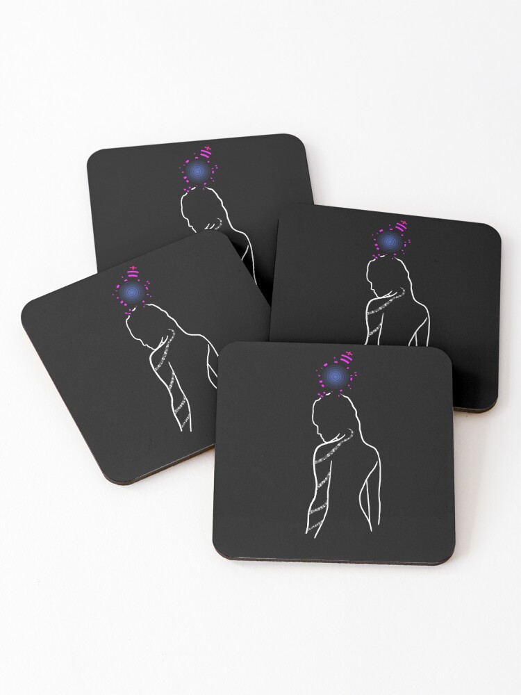 Thumbnail 1 of 5, Coasters (Set of 4), The Empress of Enchanting Beauty designed and sold by ZanderverZ.