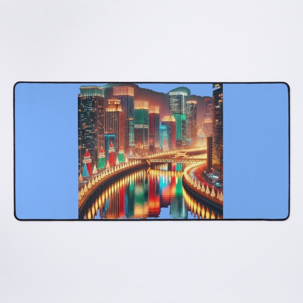 Item preview, Stunning Night View of Seoul's Namsan Tower at Christmas,  designed and sold by PaintMeWorld.