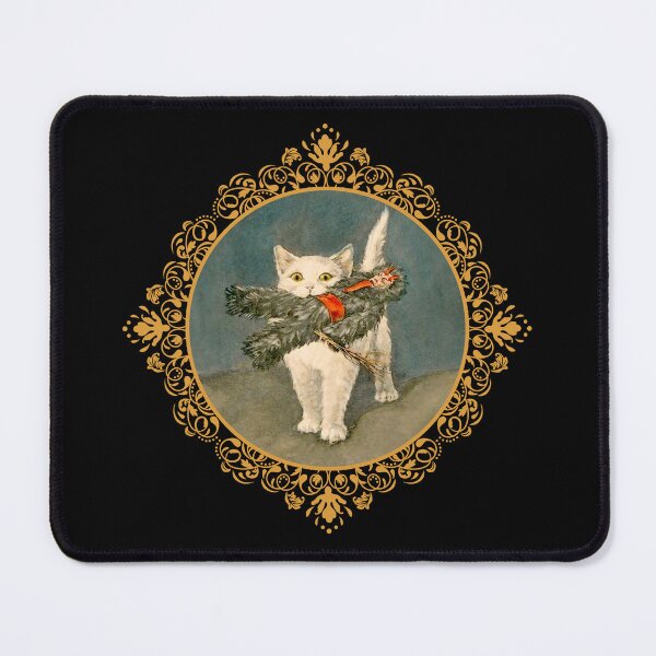 Item preview, Yule Cat with Krampus Winter Solstice Christmas designed and sold by surfacemaximus.