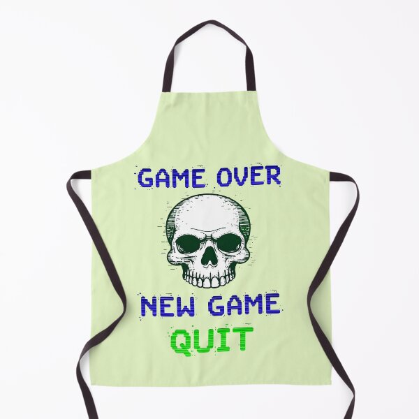 Item preview, Game Over Skull New Game Quit designed and sold by TheArtOfPat.