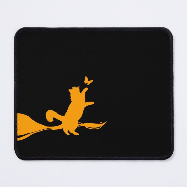 Item preview, Minimal Cute Cat Catching a Butterfly (orange and black) designed and sold by Kataverse.