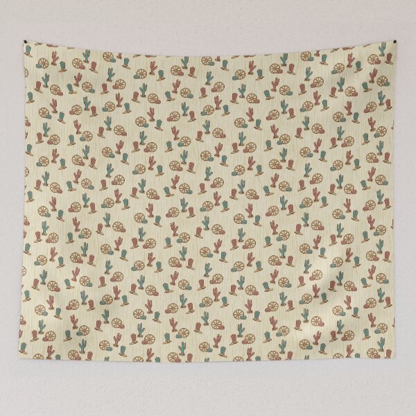 Item preview, Vintage Cowboy Western Pattern Design designed and sold by HappyHannahArt.