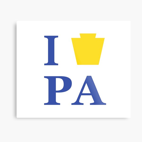 I Heart PA Metal Print