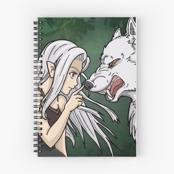 Artikelvorschau, Druide und Wolf entworfen und verkauft von LittleStoat.