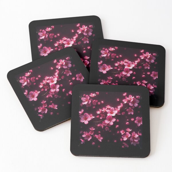 Item preview, Cherry Blossoms with black background designed and sold by melissabeta.