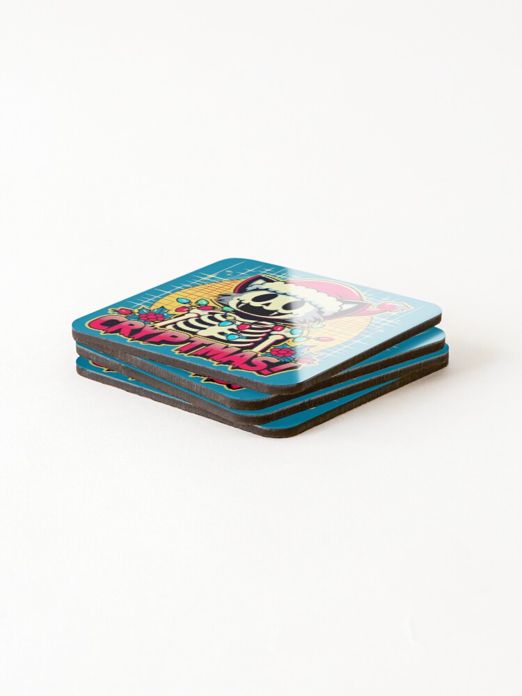 Thumbnail 4 of 5, Coasters (Set of 4), Cryptmas designed and sold by RafaelLima7.