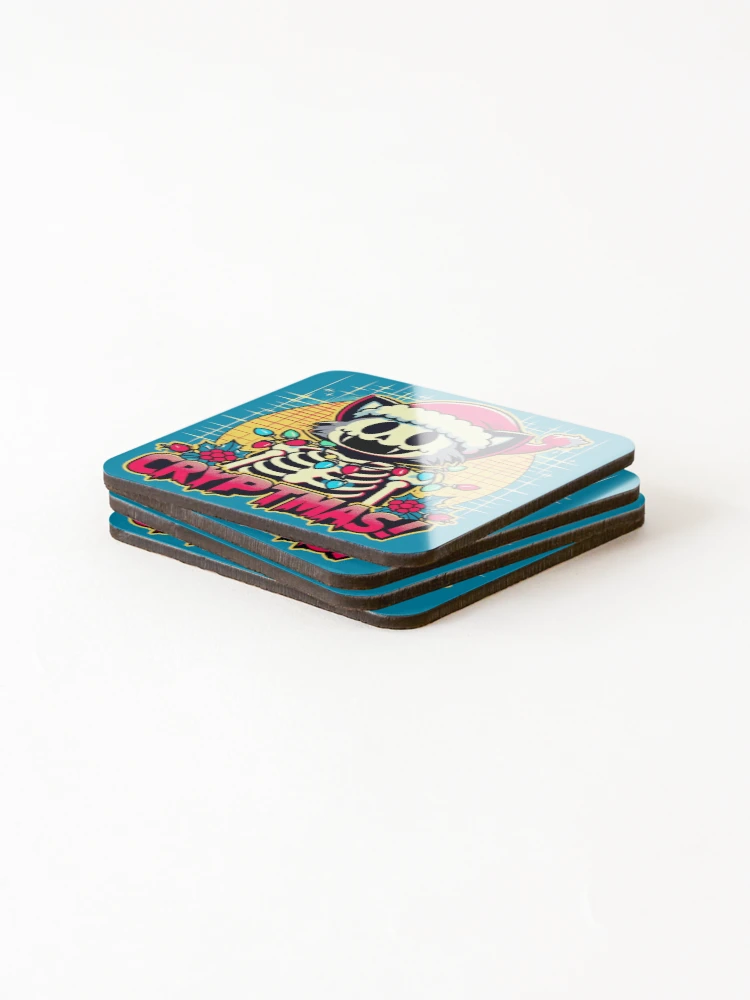 Thumbnail 4 of 5, Coasters (Set of 4), Cryptmas designed and sold by RafaelLima7.