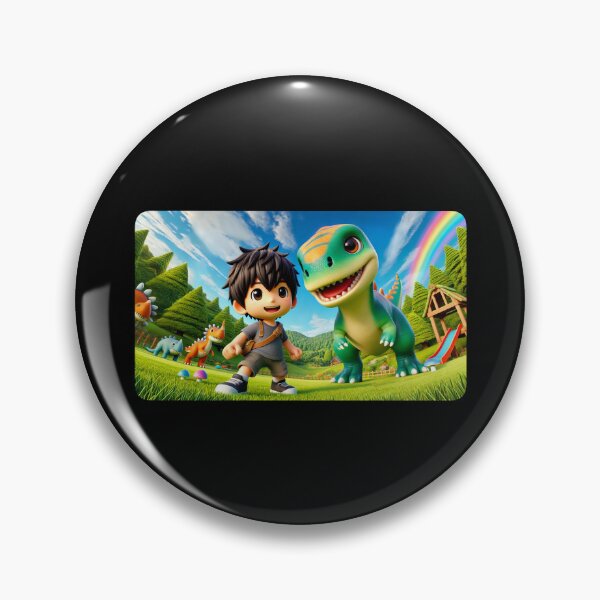 Item preview, A kid with his dinosaur best friend designed and sold by Manic Merch Designs.