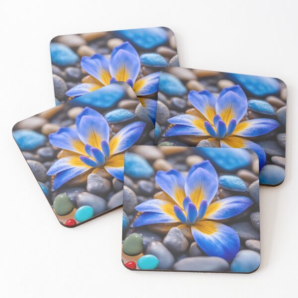 Item preview, Flower Between Stones designed and sold by Modern-Tropical.