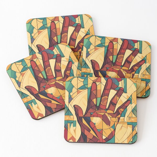 Item preview, Cubism Design of a Human Hand in the center designed and sold by KrisArtZone.