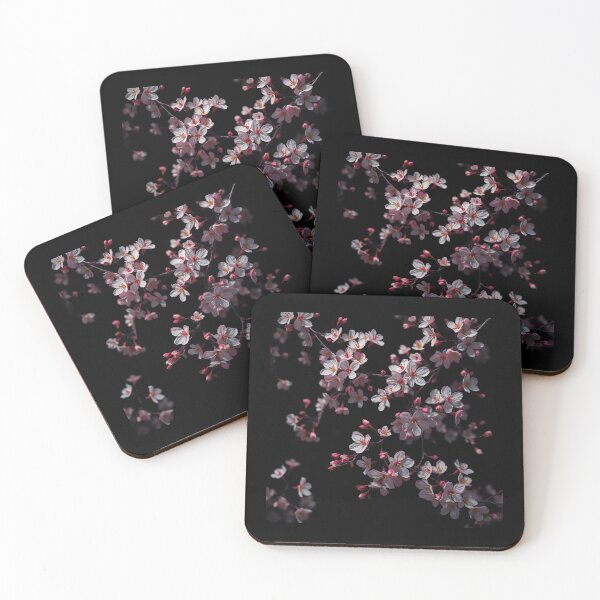 Item preview, Cherry Blossoms with black background designed and sold by melissabeta.