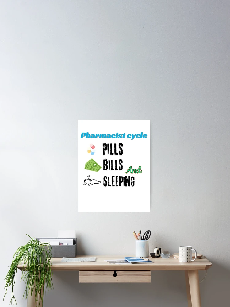 Thumbnail 2 of 3, Poster, Pharmacist cycle designed and sold by Rx-Designs.