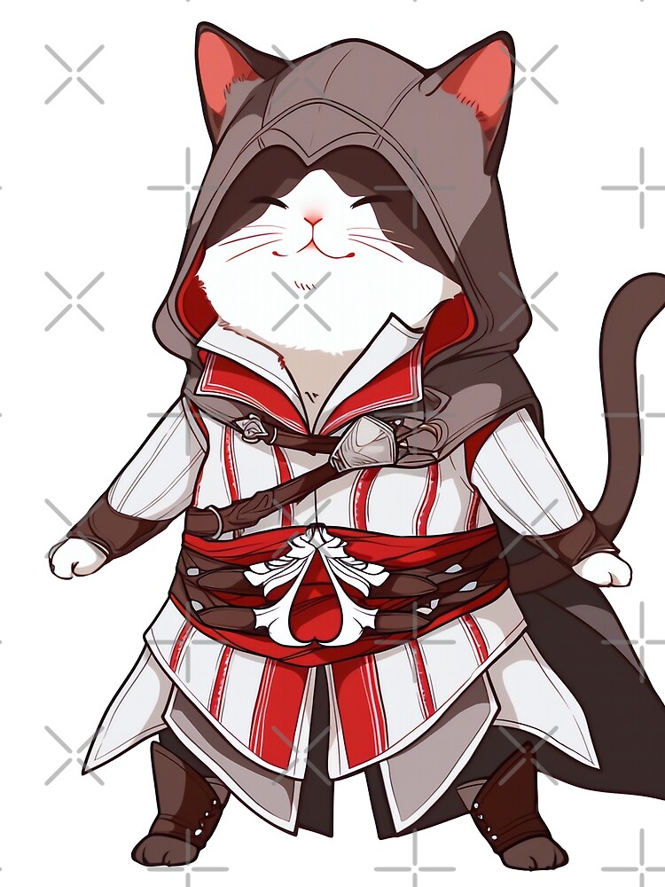 Thumbnail 3 of 3, Scarf, Assassin Cat designed and sold by SchellStation.