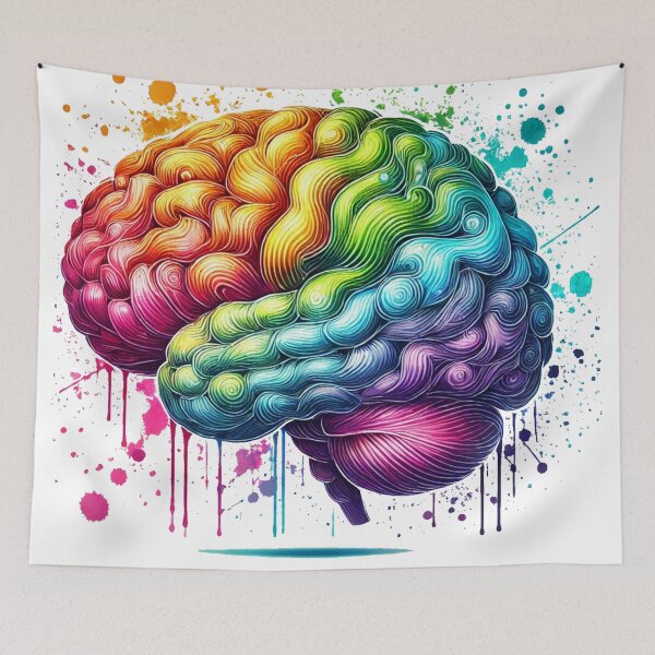 Item preview, Medial Rainbow Brain designed and sold by Porosenok.