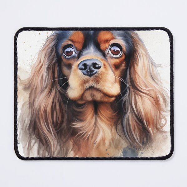 Item preview, English Toy Spaniel Watercolor Portrait designed and sold by Samuelsboro.