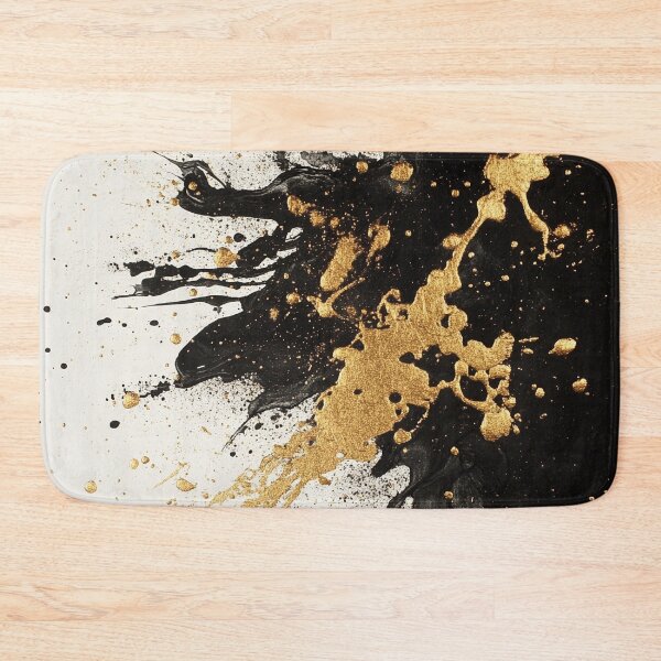 Item preview, Gold and black ink splashes 003 designed and sold by karolgart.