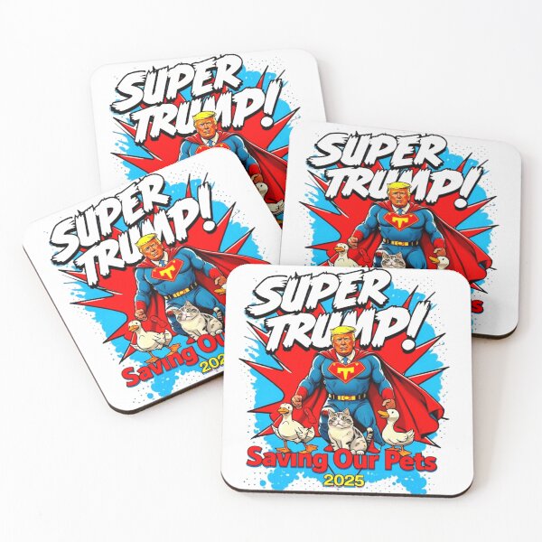 Item preview, Super Trump 2025 Protect Our Cats and Ducks - Vintage Pop Art Print designed and sold by Earth Nature Creations.