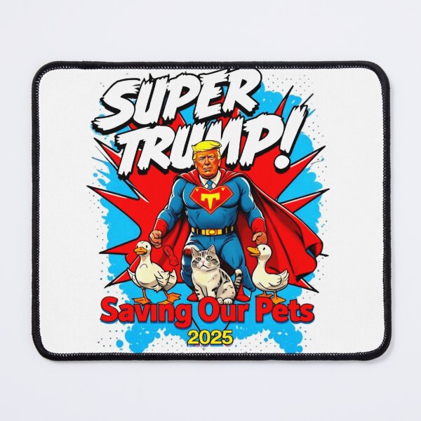 Item preview, Super Trump 2025 Protect Our Cats and Ducks - Vintage Pop Art Print designed and sold by Earth Nature Creations.