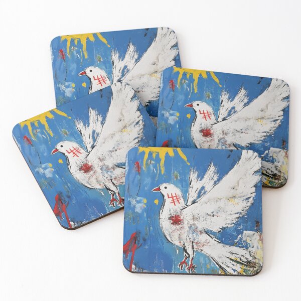 Item preview, Activism Art Soaring Peace Dove - Symbol of Freedom and Unity Against Bold Yellow Sun Generative AI designed and sold by OlfactoART Studio.