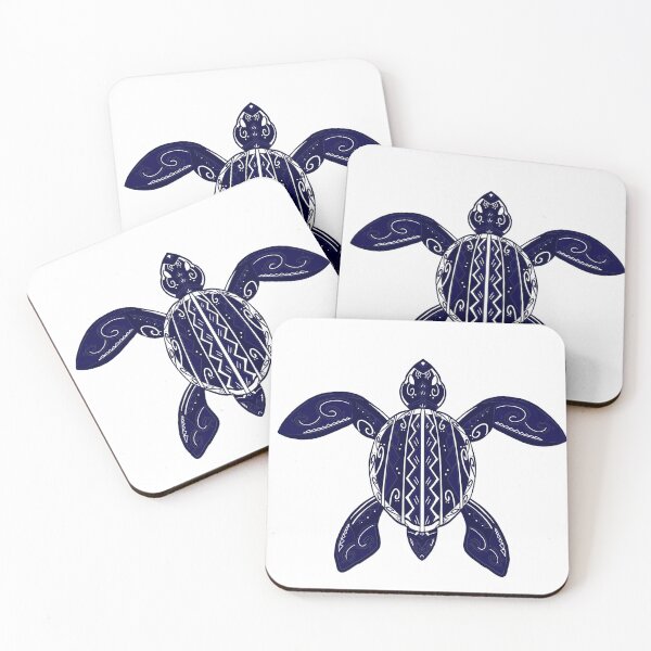 Item preview, Tribal Blue Leatherback Sea Turtle designed and sold by Steeb757.