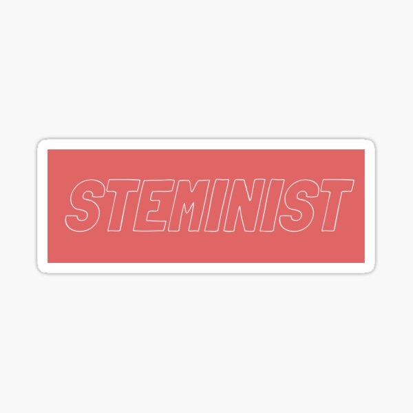 STEMinist Block Glossy Sticker