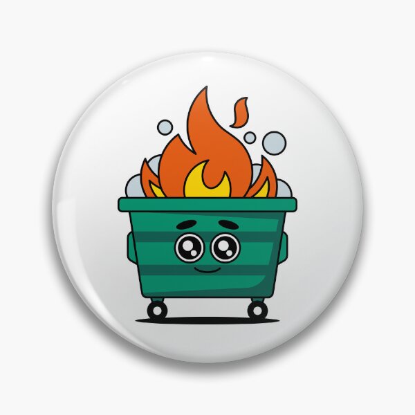 Item preview, Dumpster Fire Sticker designed and sold by mesozoic shop.