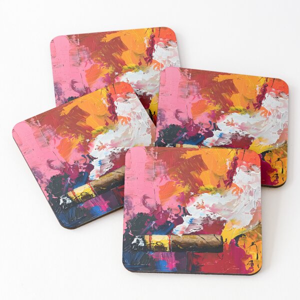 Item preview, Vibrant Cigar Smoke in Abstract Expression - Intensity and Motion Captured in Color designed and sold by OlfactoART Studio.