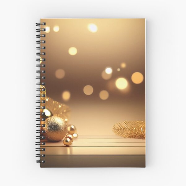 Item preview, A festive Christmas scene with golden ornaments and a warm, glowing background designed and sold by homydesign.