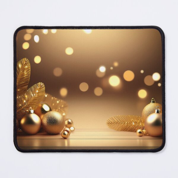 Item preview, A festive Christmas scene with golden ornaments and a warm, glowing background designed and sold by homydesign.